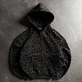 Minimalista 2026 Leopard Print Zip Up Hoodie para Homens Mulheres Solto Full Print Design Sense Tecido Suave Ajuste Moderno Streetwear Diário