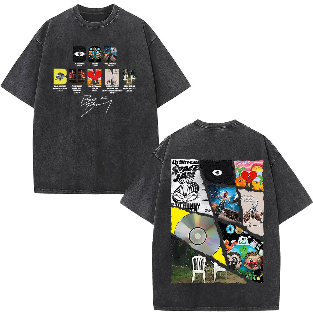 Washed Vintage Print Tee