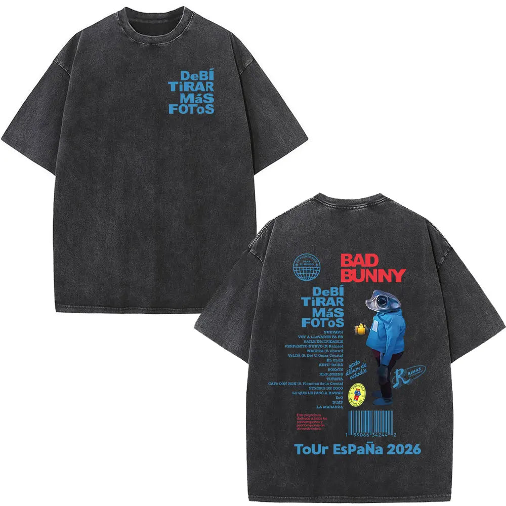 Washed Vintage Bad Bunny Tee`s
