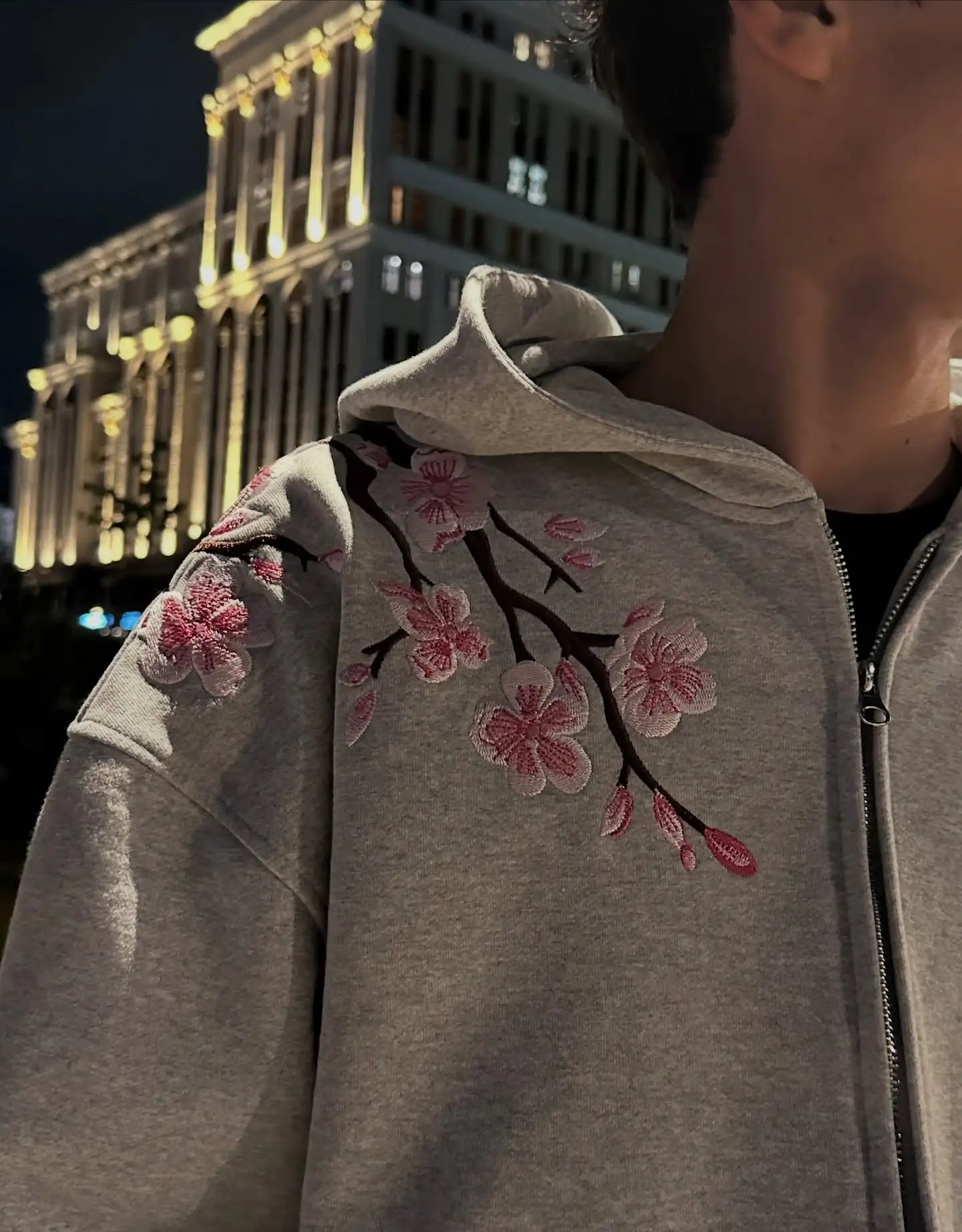 Nox Bloom Cherry Zip Hoodie