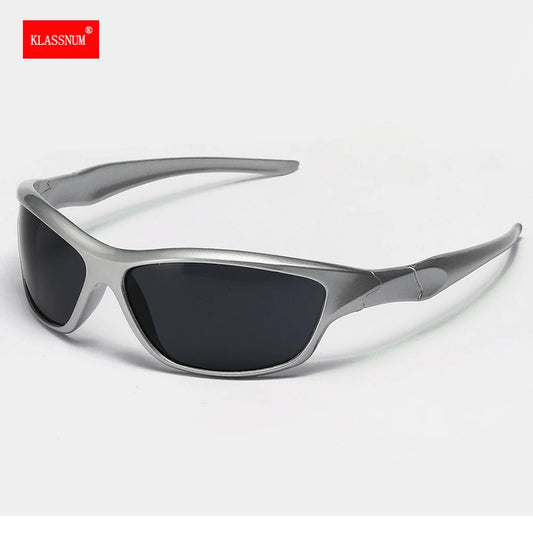 Silver Retro Sport Sunglasses