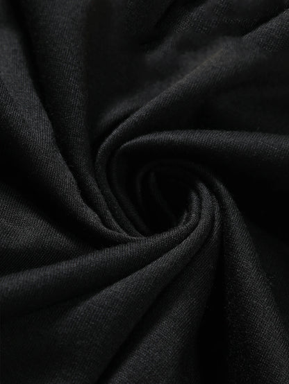T-shirt de Texto Elástico Londres, T-shirt Gráfica com Tipo de Letra Arrojado, Adequada para Roupa de Estilo Urbano Masculino, Adequada para Todas as Estações, Confortável e Ajustada, Presente Ideal
