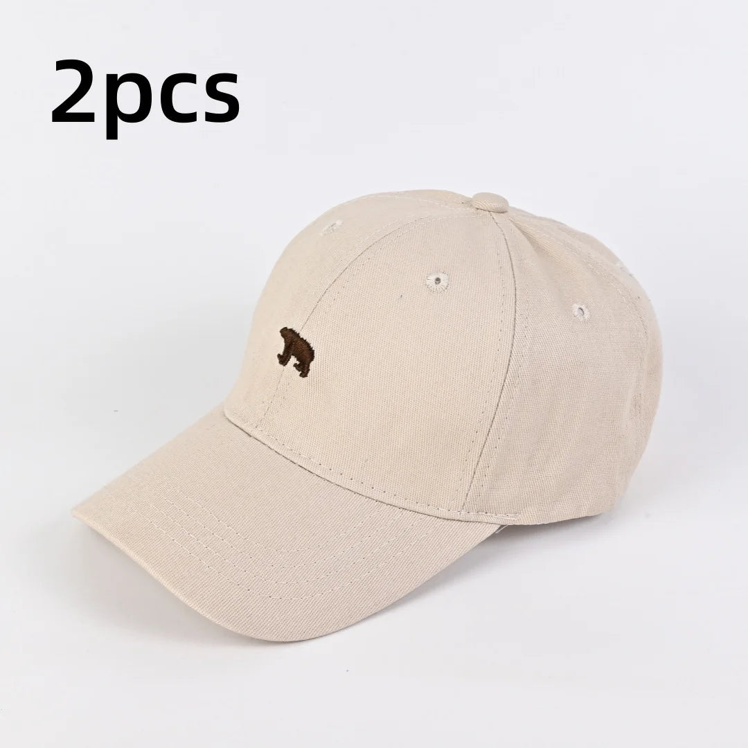 Bear Embroidered Baseball Cap