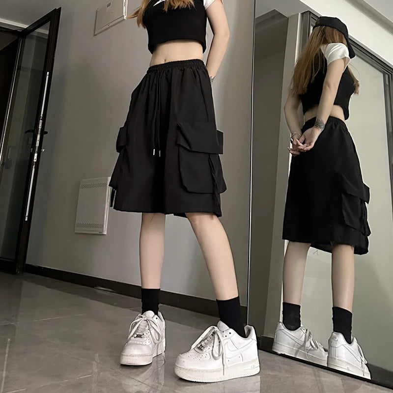 Wide-Pocket Cargo Shorts