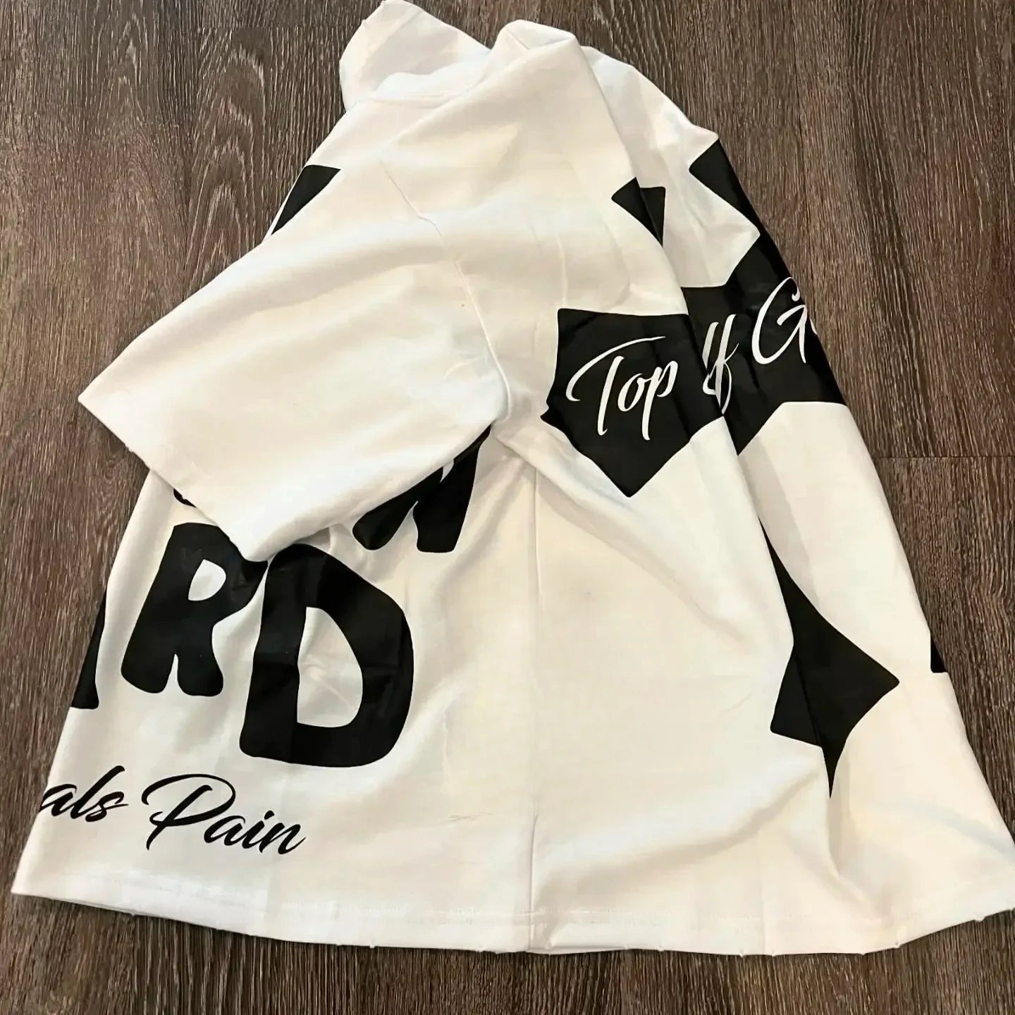Camisola Gráfica de Algodão Puro com Gola Redonda Estilo High Street, Nova Camiseta Estampada Feminina Marca Trendy Solta Casual de Casal Americana Harajuku Y2k