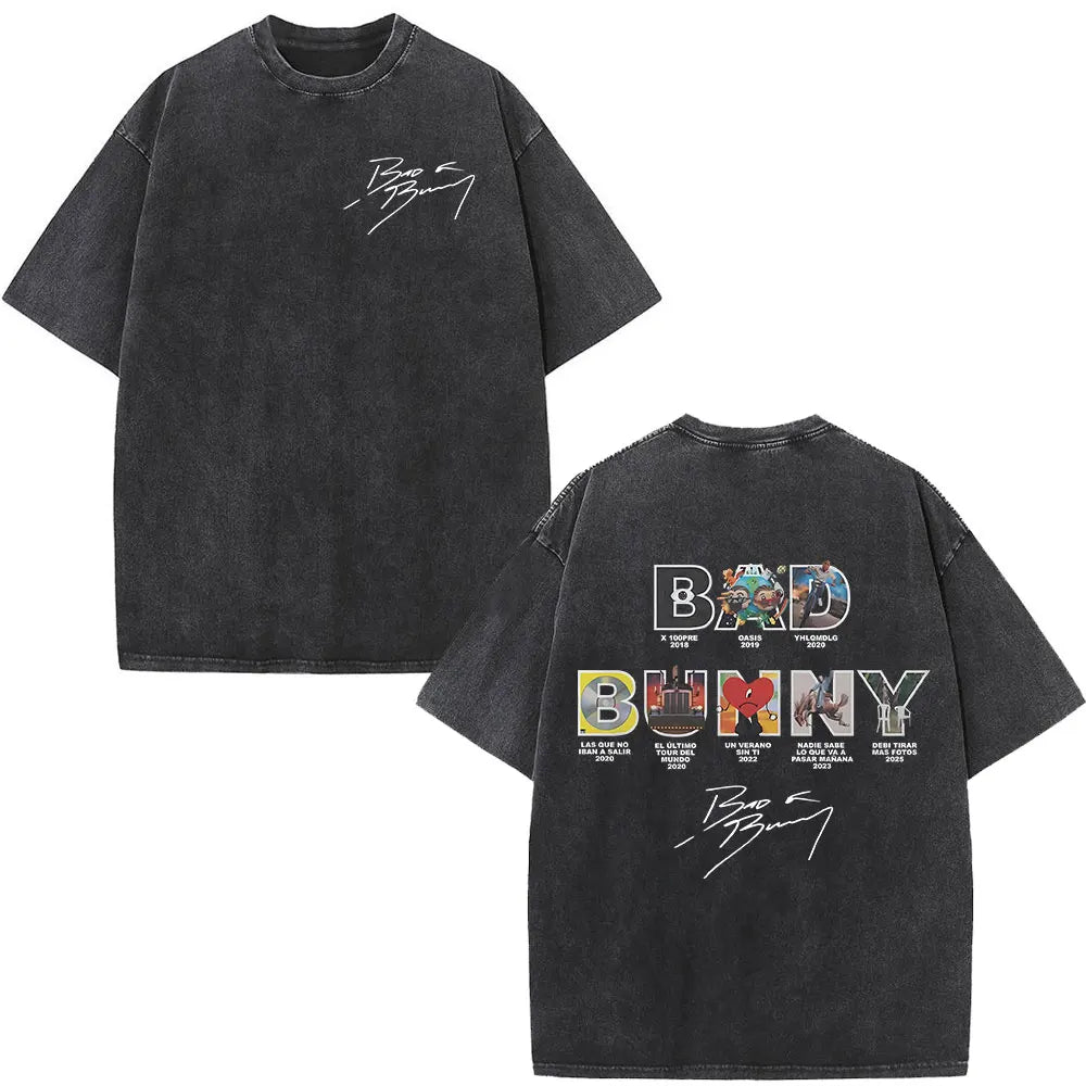 Washed Vintage Bad Bunny Tee`s
