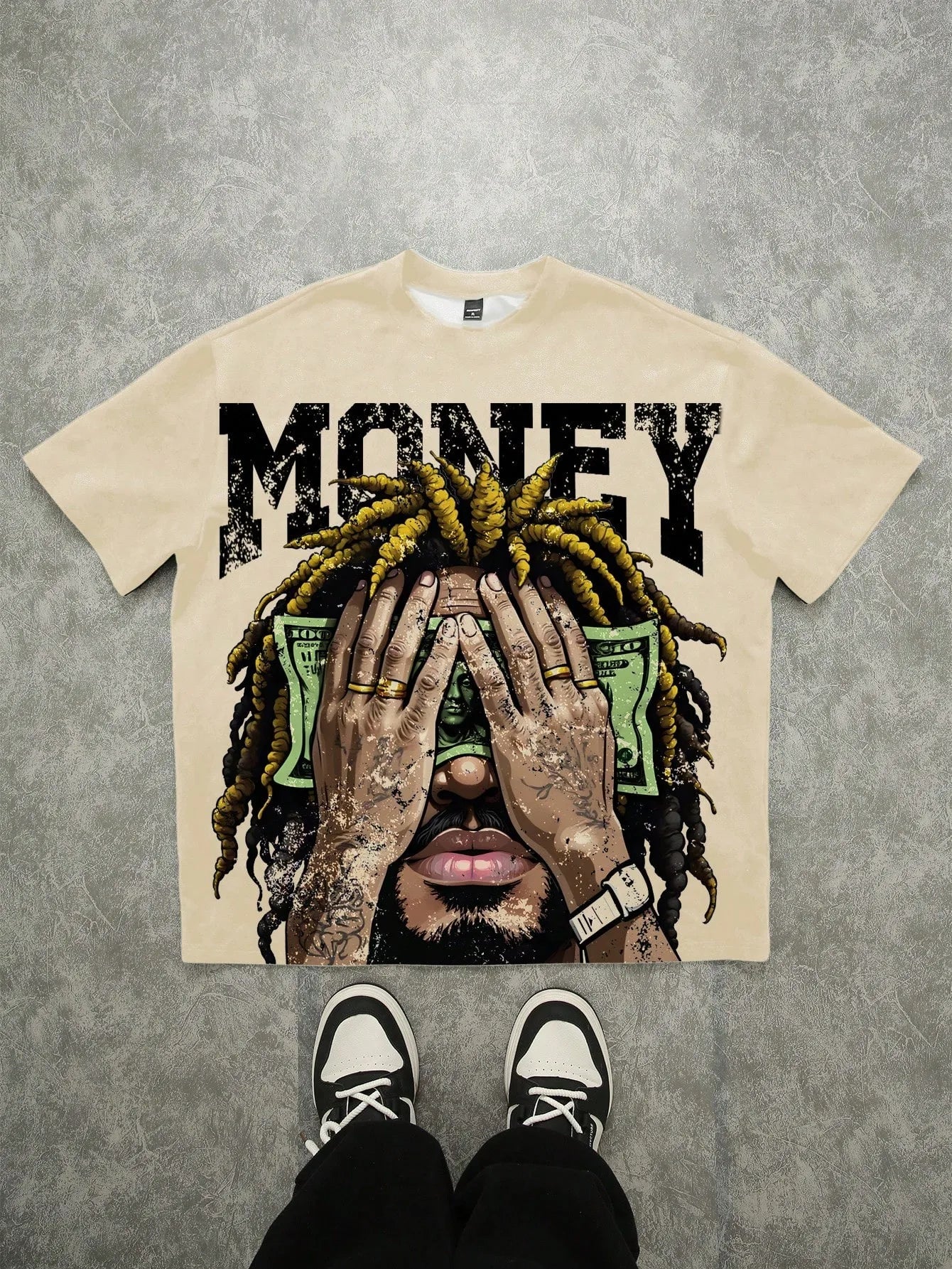 Le nouveau T-shirt homme pour l'été 2025 présente un imprimé décontracté et tendance avec motif lettre 3D, doux et respirant.
