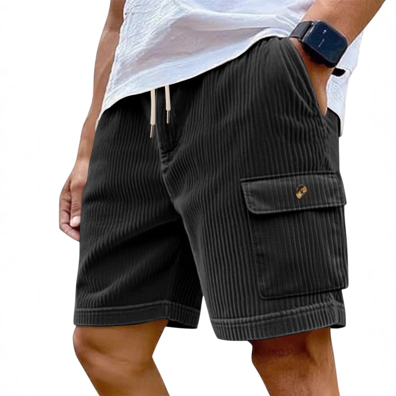 Corduroy Cargo Shorts