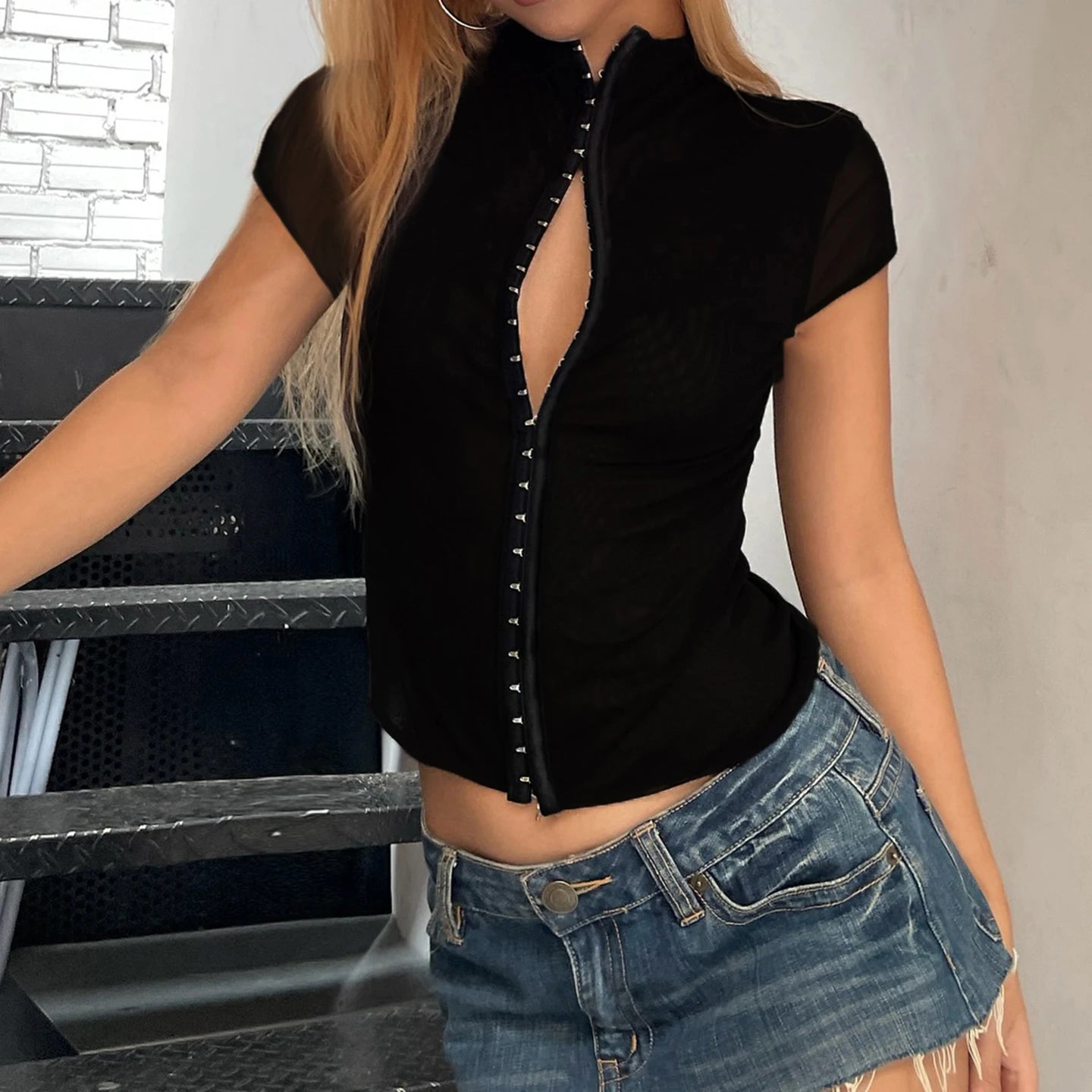 Button-Down Slim Tee