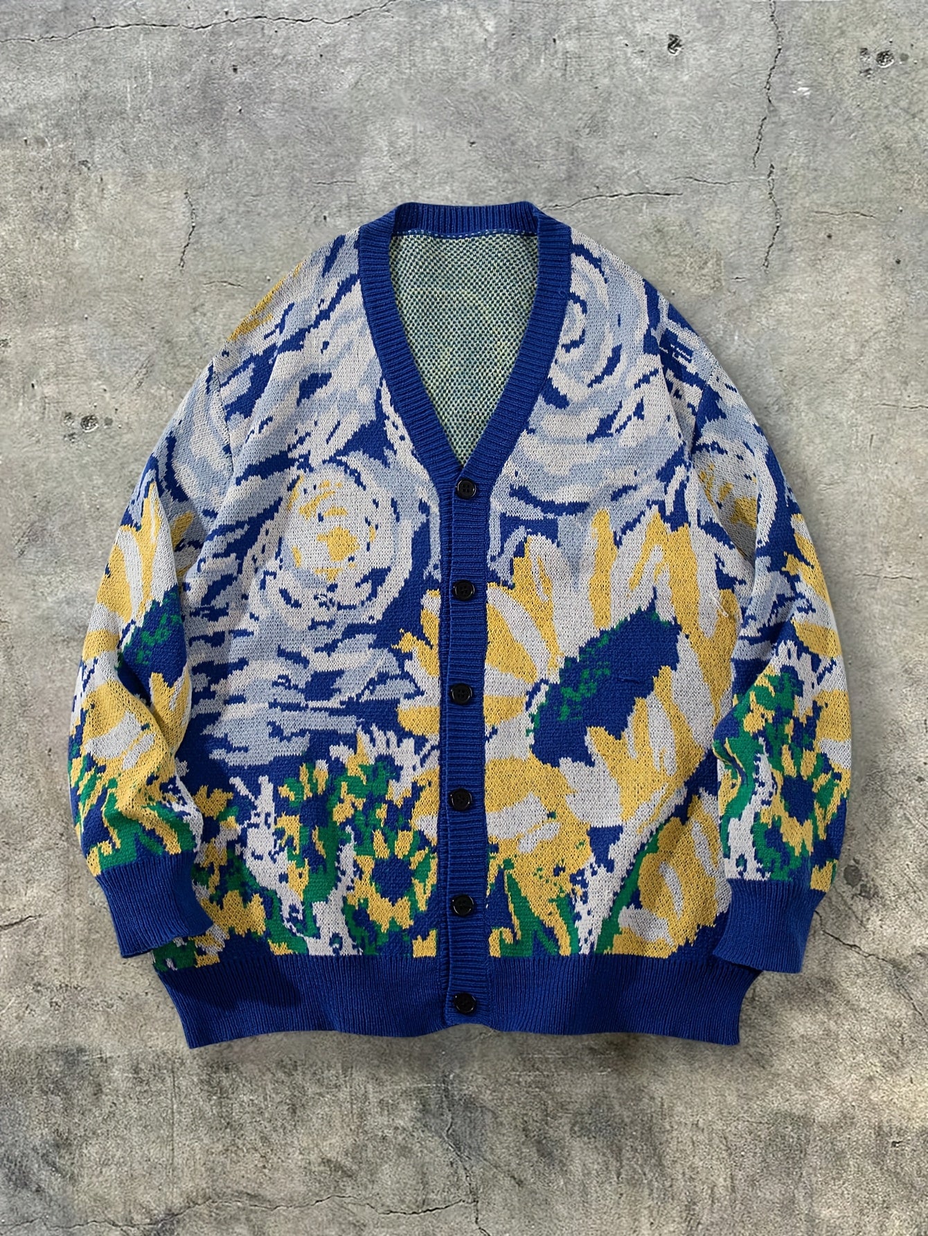 Arte Van Gogh Abstract Cardigan