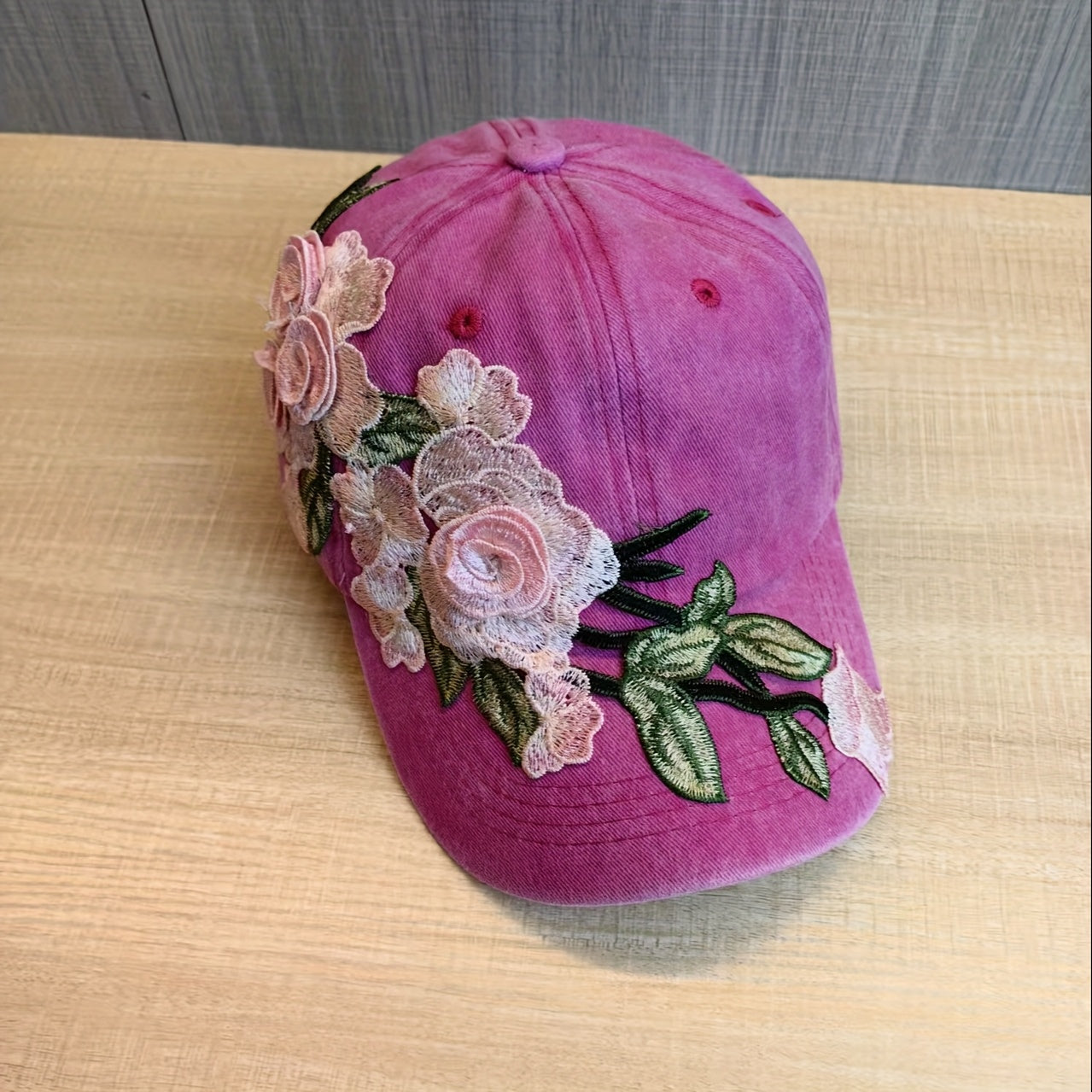 Casquette de baseball sport femme, motif floral exagéré, chapeau d'extérieur, fermeture snapback