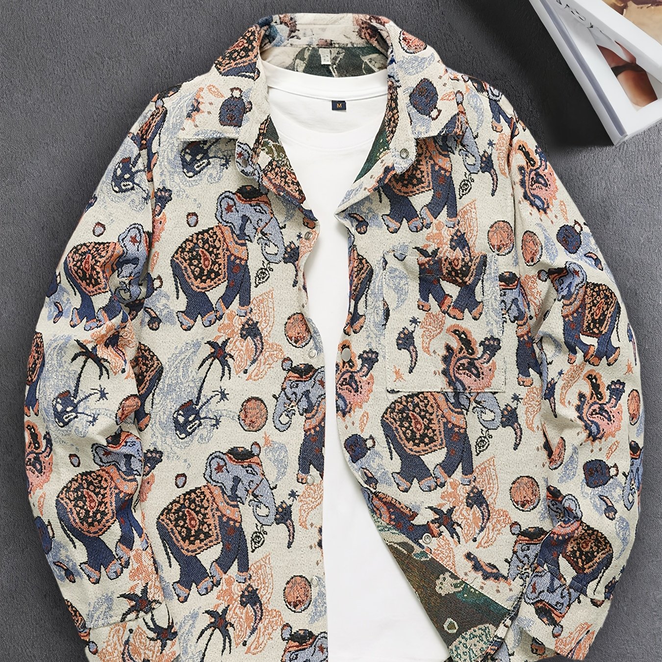 Dark Bear Woven Shirt Jacket