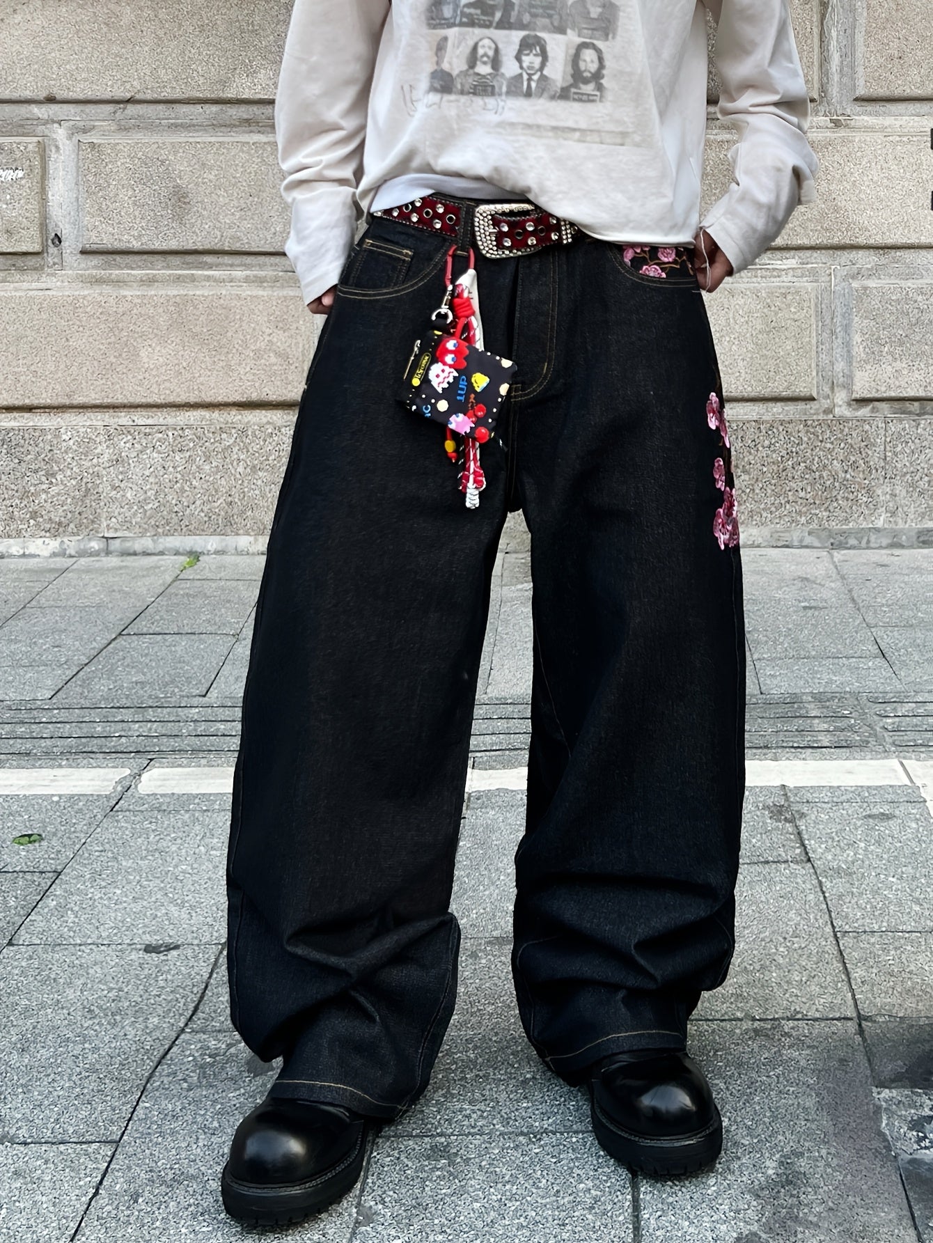 Dark Bloom Denim — Black Plum