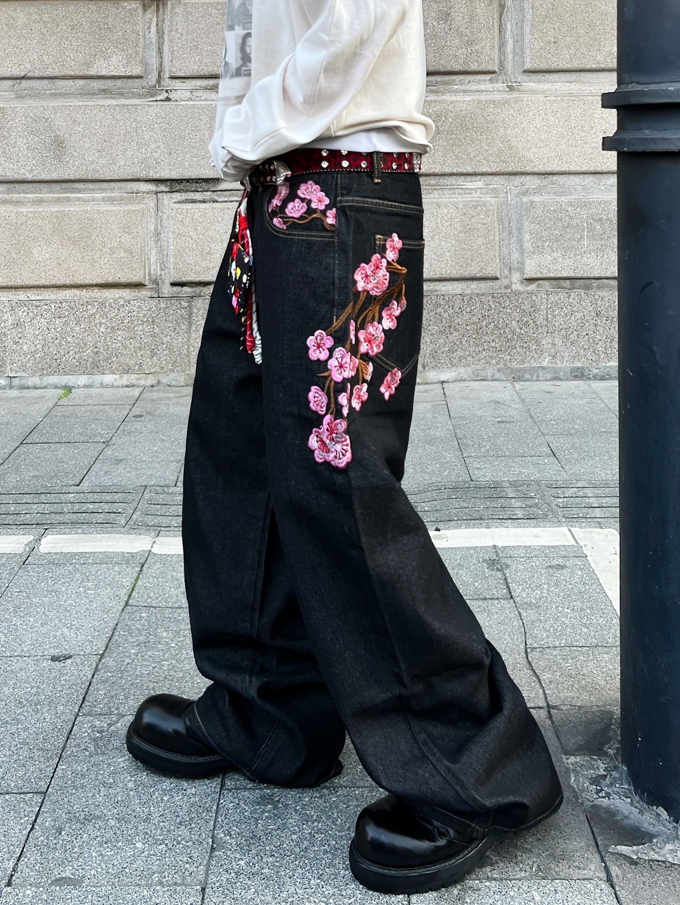Dark Bloom Denim — Black Plum