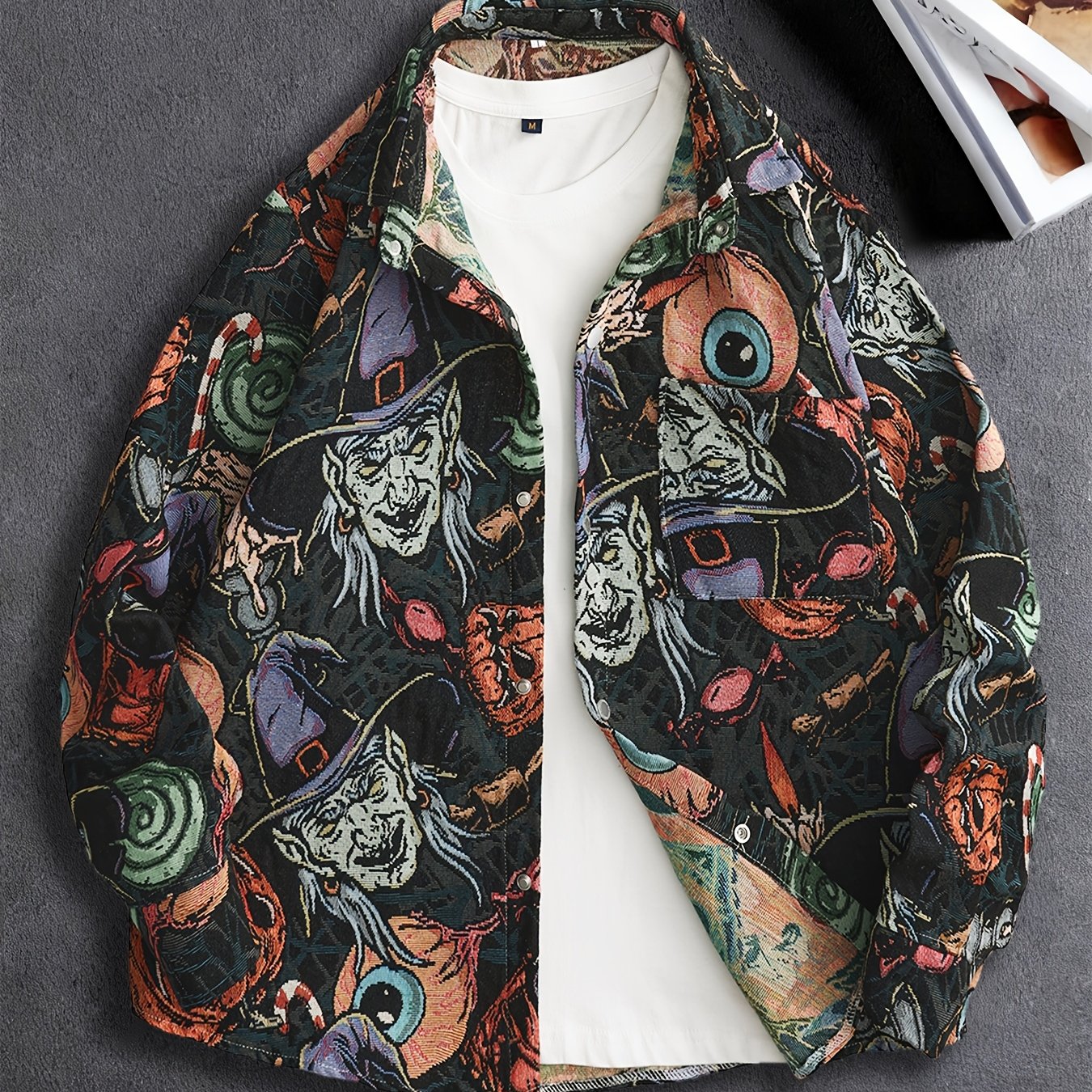 Dark Bear Woven Shirt Jacket