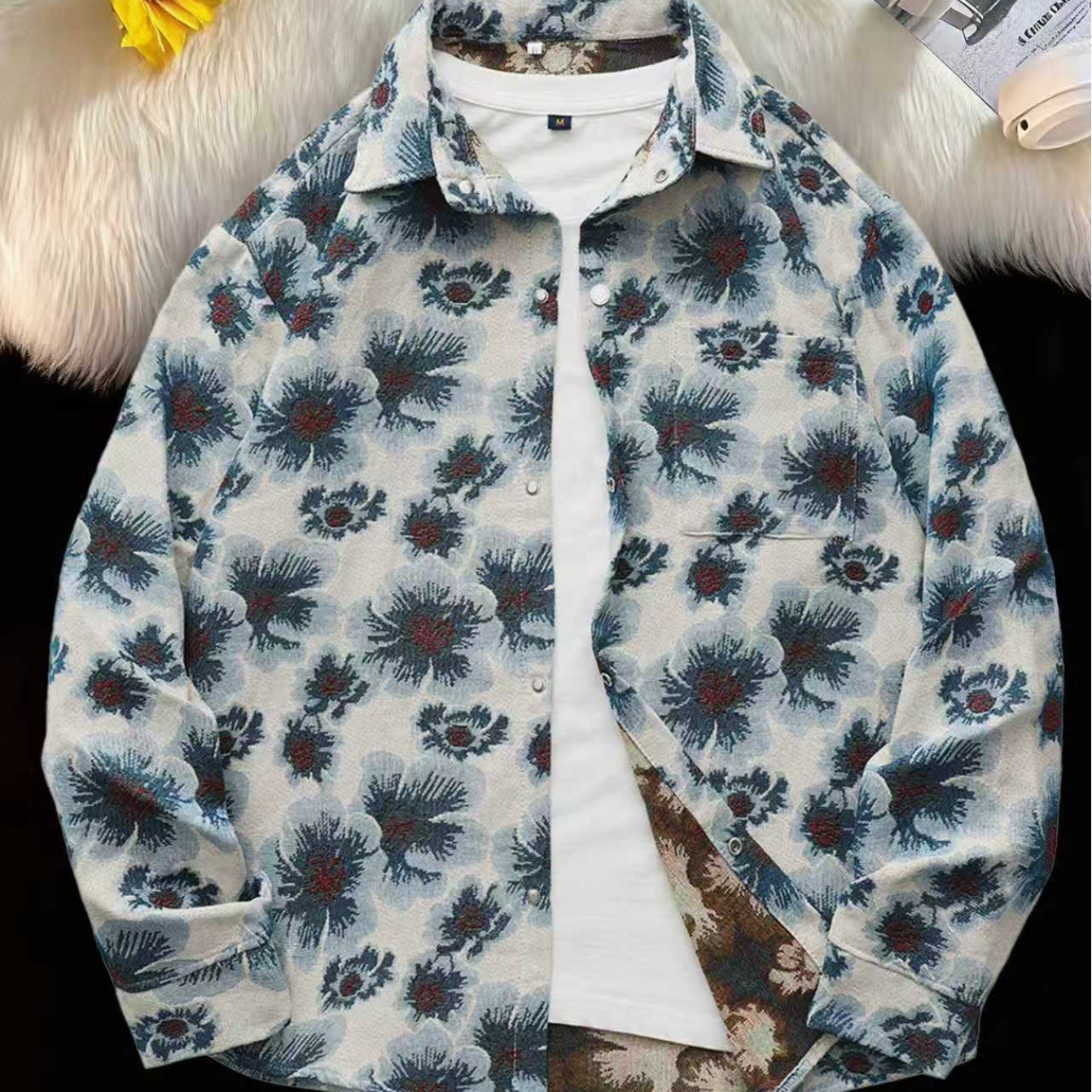 Dark Bear Woven Shirt Jacket