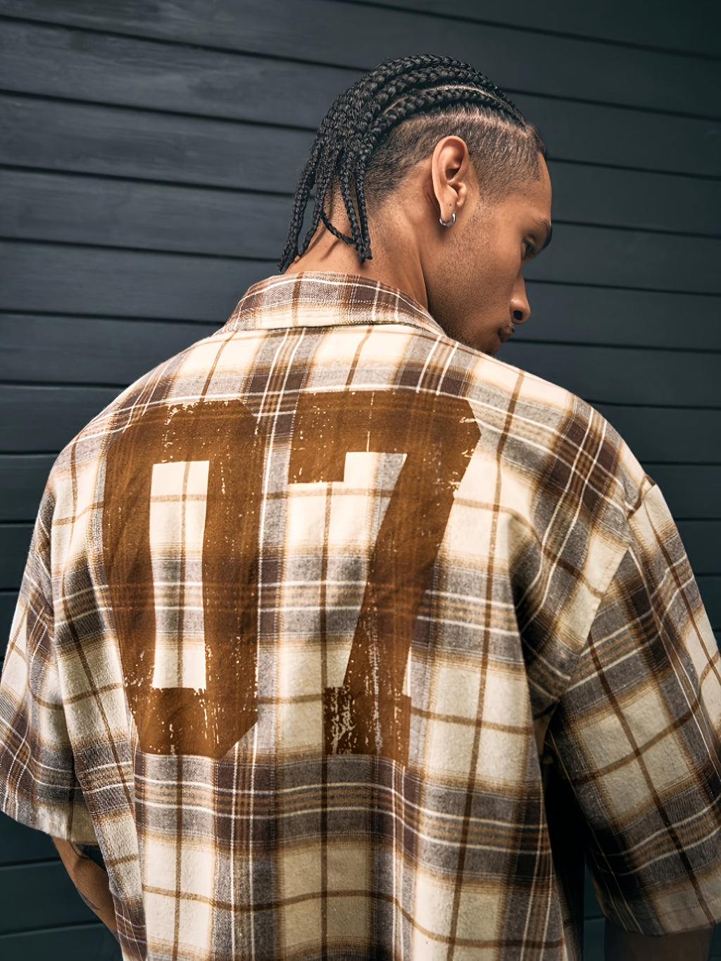Chemise décontractée à manches courtes et imprimé patchwork, coupe ample, col à revers, plusieurs tailles pour homme
