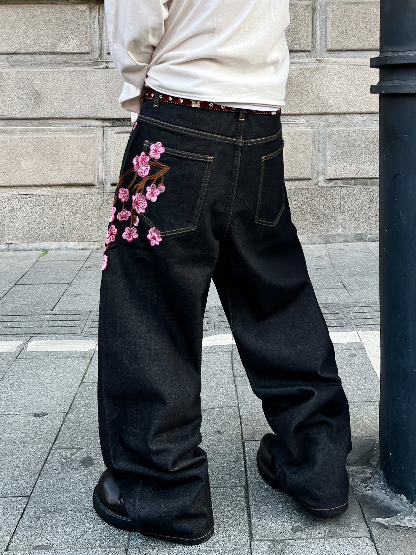 Dark Bloom Denim — Black Plum