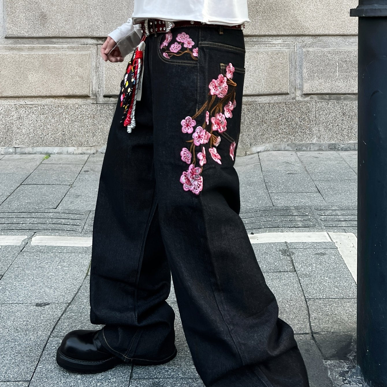 Dark Bloom Denim — Black Plum