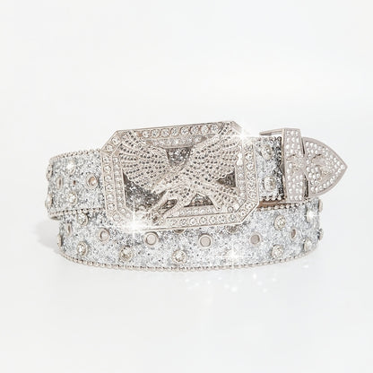 Nox Rhinestone Belt Buckle