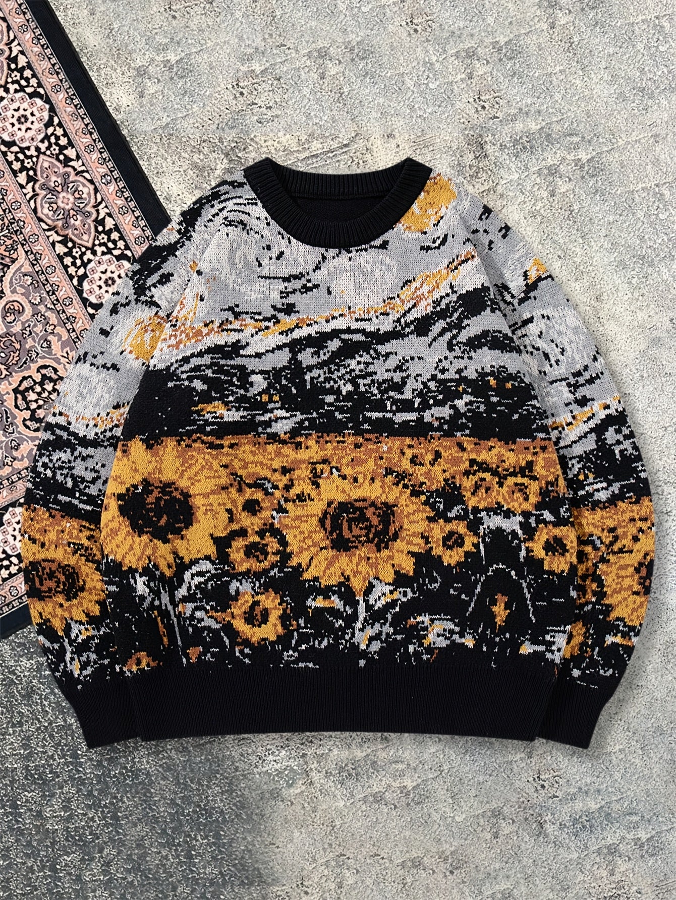 Arte Sunflower Knit Pullover