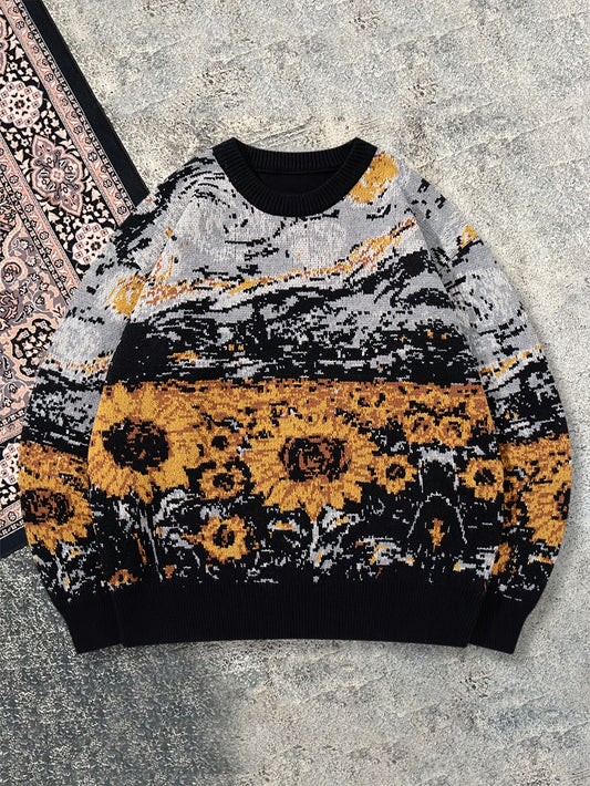 Arte Sunflower Knit Pullover