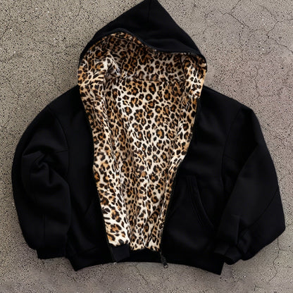 Phantom Leopard Zip Hoodie