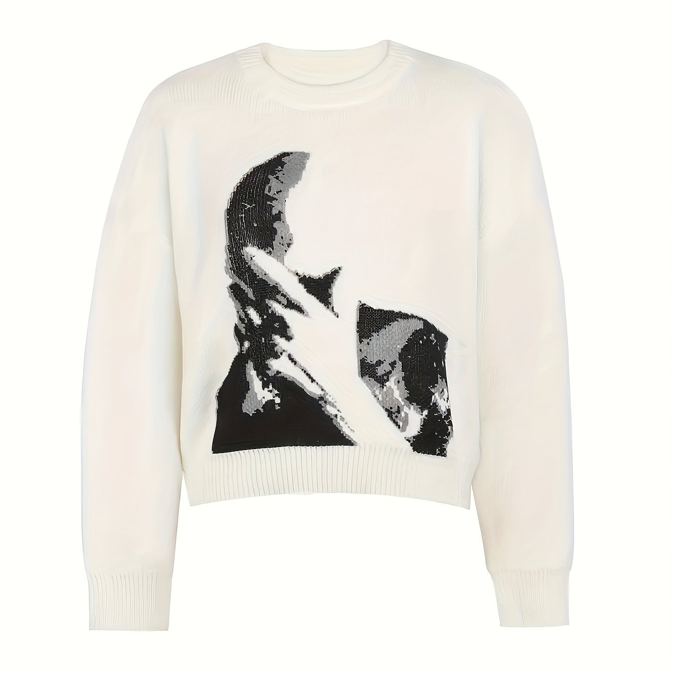 Dark Face Graphic Knit